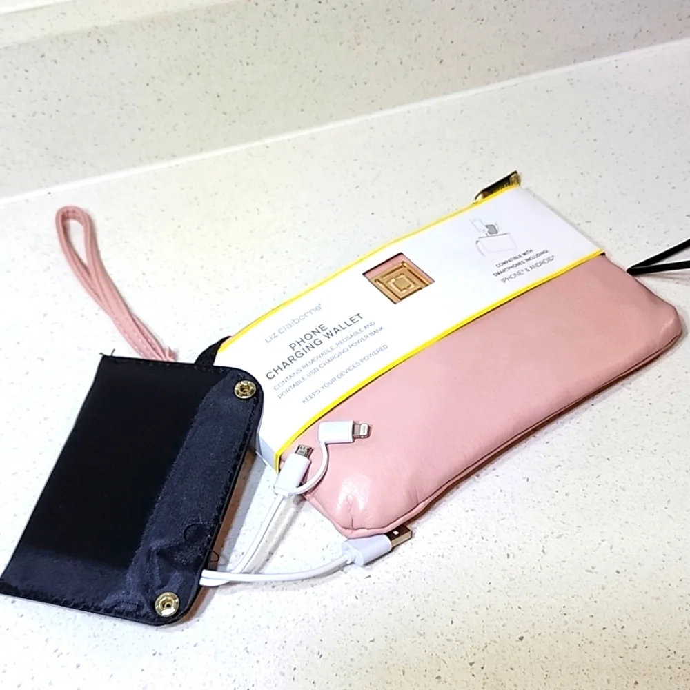 Wristlet Wallet with built-in charger New with tags